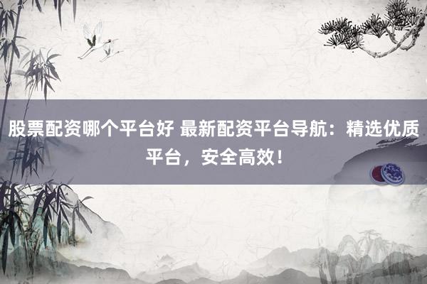 股票配资哪个平台好 最新配资平台导航：精选优质平台，安全高效！