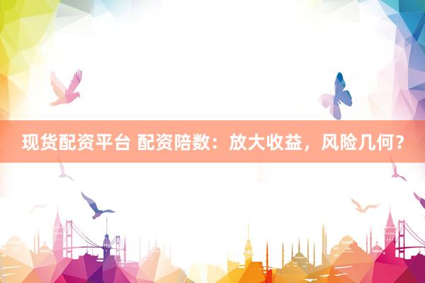 现货配资平台 配资陪数：放大收益，风险几何？